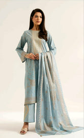 nishat Unstiched 3 piece premium quality - sky blue