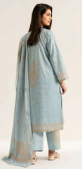 nishat Unstiched 3 piece premium quality - sky blue
