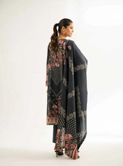 Nishat Unstitched 3 Piece Premium Lawn Suit – Black