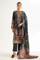 Nishat Unstitched 3 Piece Premium Lawn Suit – Black